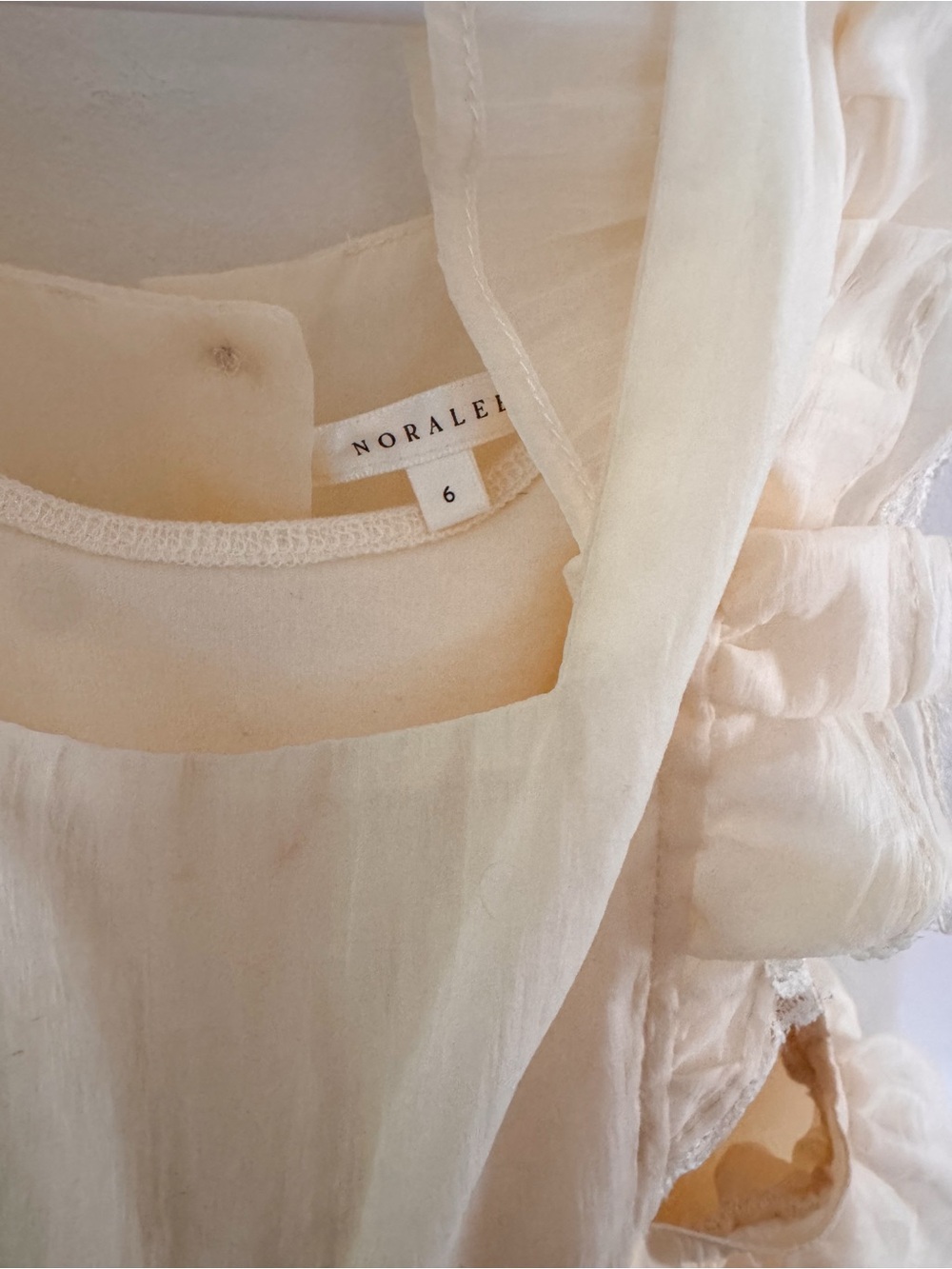 Ivory Rylee & Cru NORALEE Chiffon Ruffled Dress - Picture 4 of 4